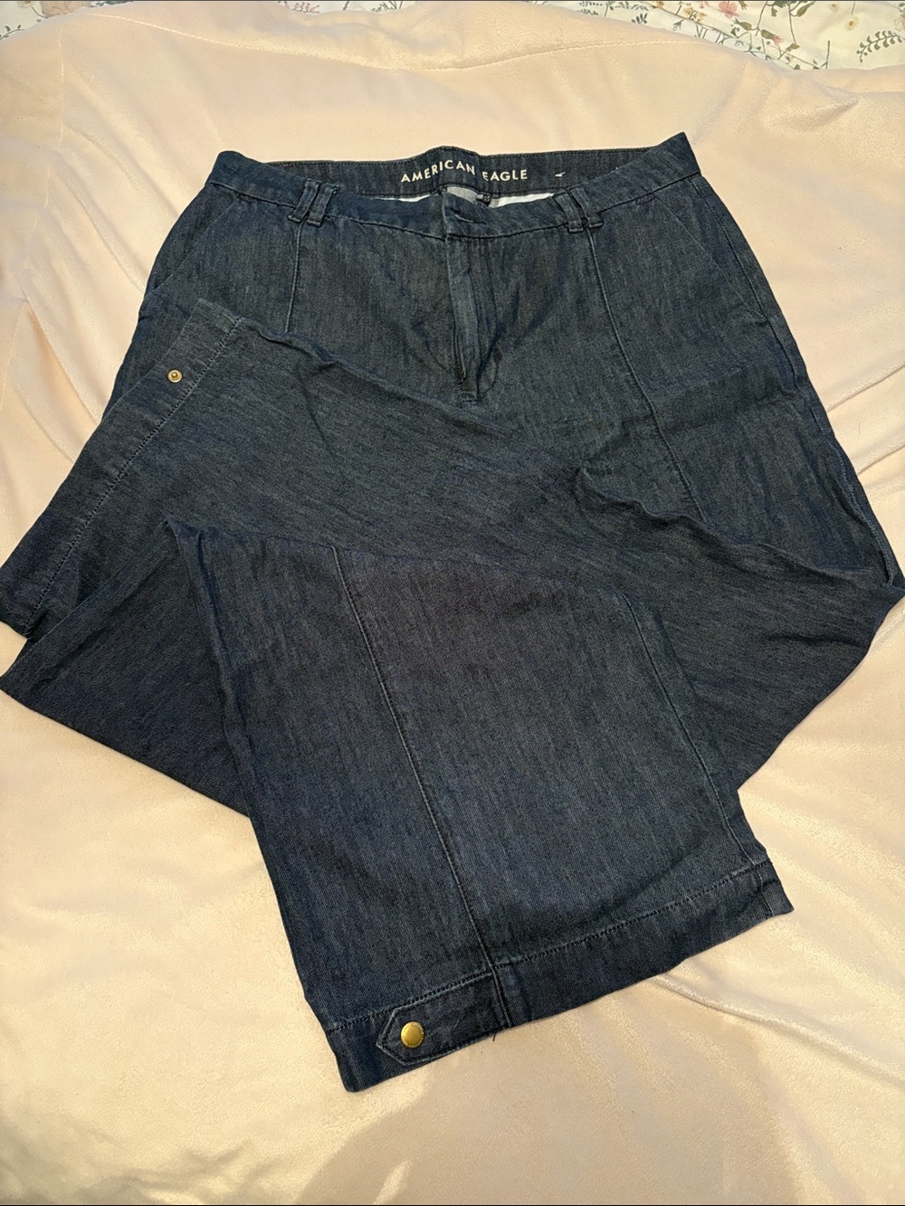 American Eagle Dark Wash Denim Dress Pants
